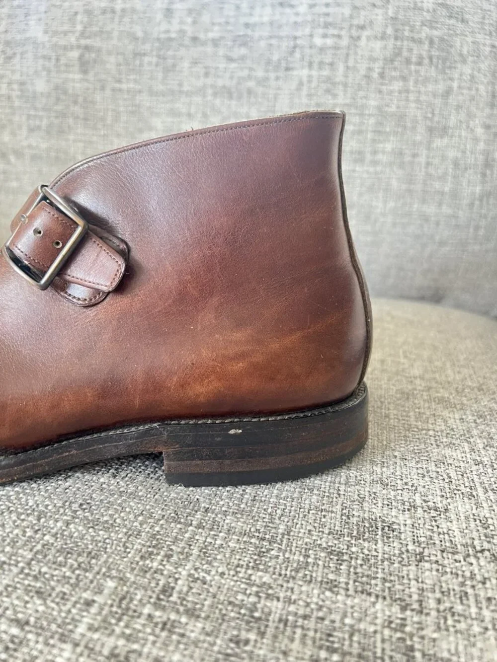 Allen Edmonds Ostendo St. George Ankle Strap Boots Men's sz 9.5 AA Narrow